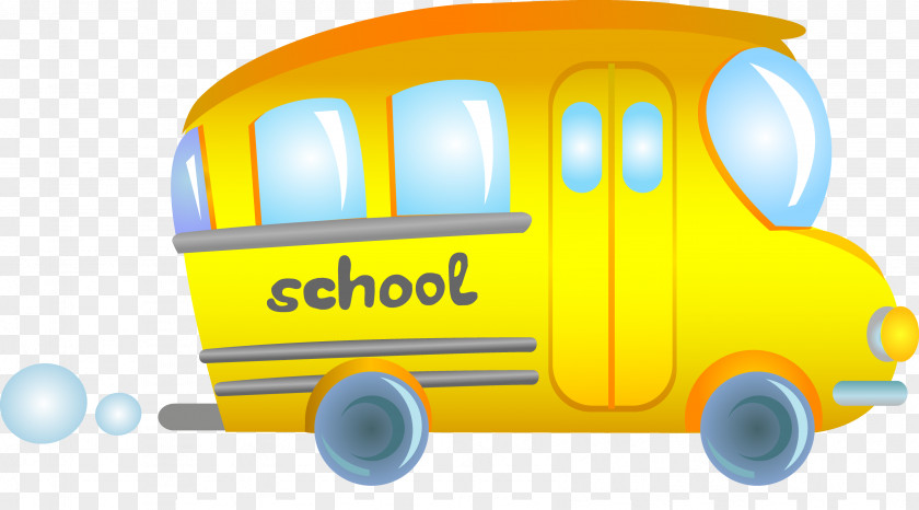 Cartoon School Bus Drawing Clip Art PNG