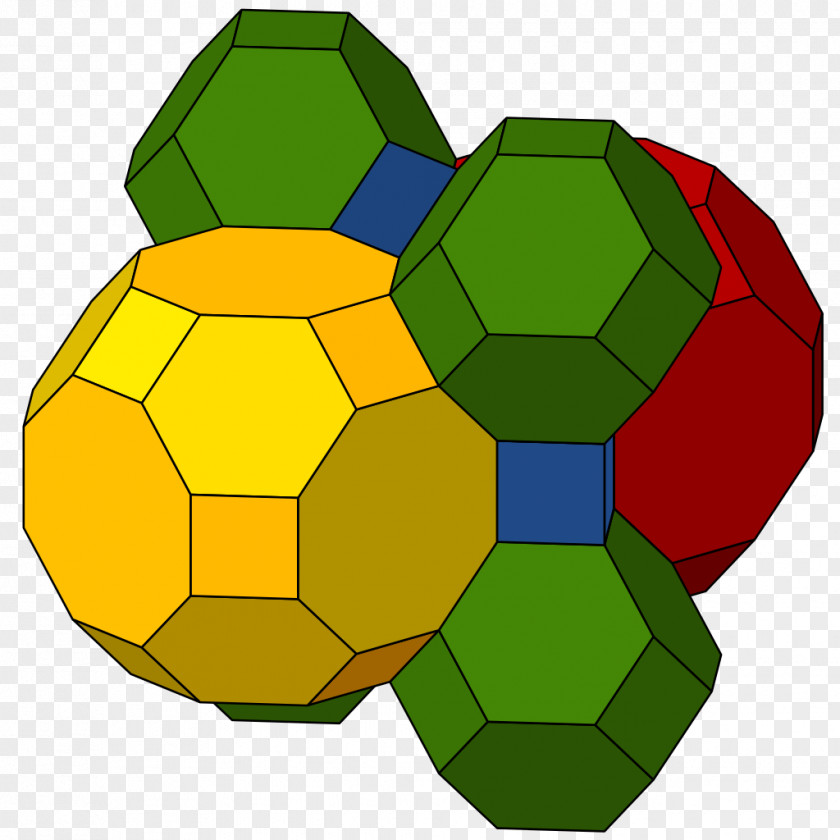 Cubic Truncated Octahedron Archimedean Solid Edge Zonohedron PNG