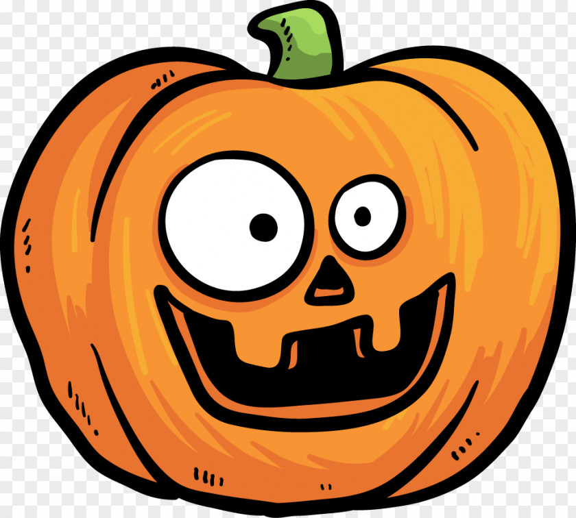 Funny Pumpkin Head Expression Vector Material Halloween Jack-o'-lantern PNG