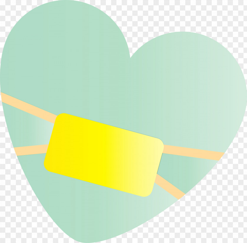 Green Yellow Turquoise Heart Aqua PNG