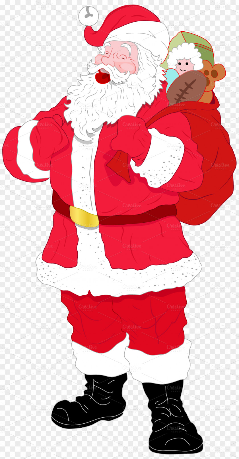 Santa Claus Vector Graphics Illustration IStock PNG