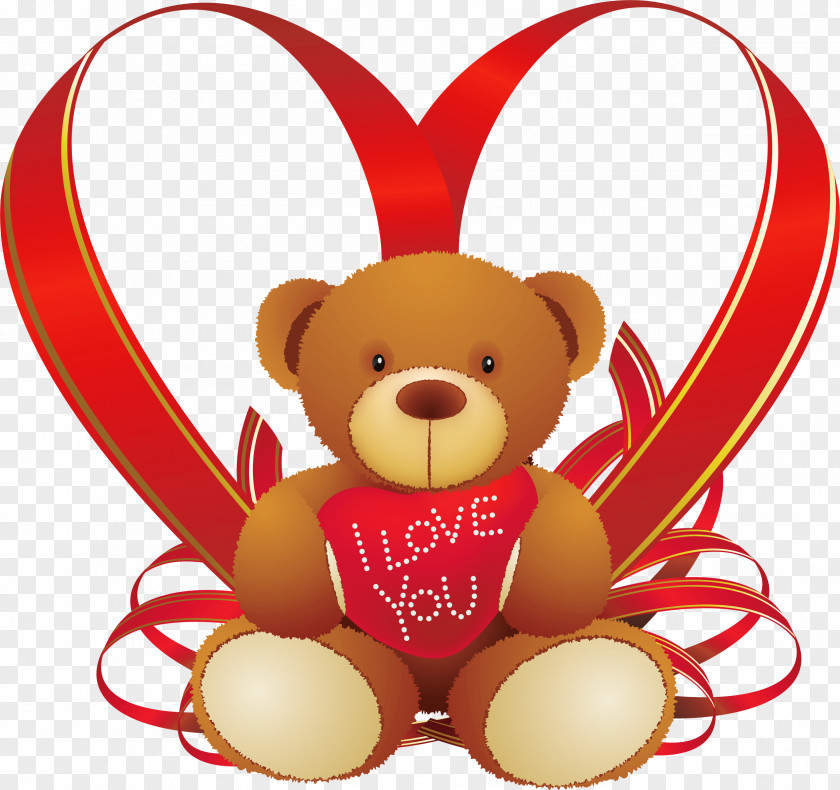 Teddy Bear Valentine's Day Heart PNG bear , teddy clipart PNG