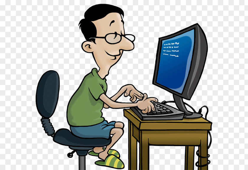 Employee Computer Programmer Personal Monitoring Clip Art PNG