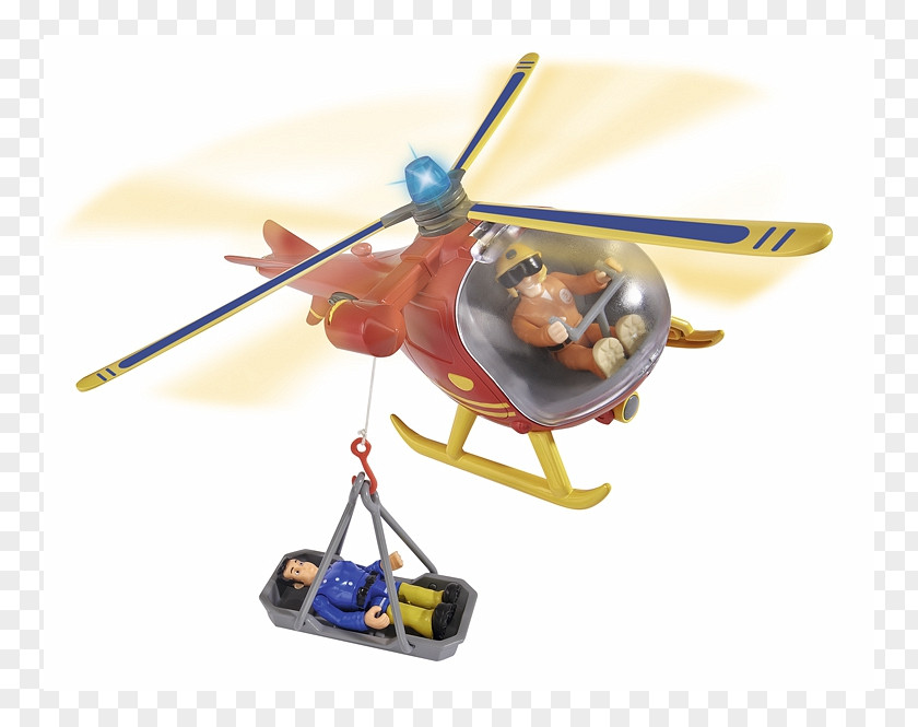 Helicopter Rotor Firefighter Toy Mountain Rescue PNG