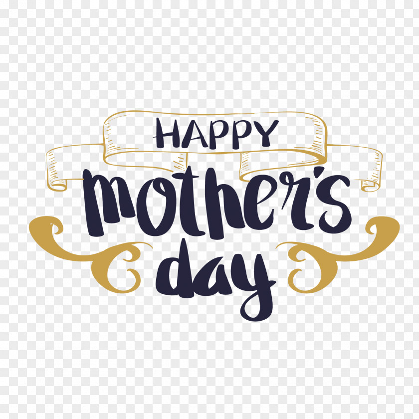 Vector Art Word Mother's Day PNG