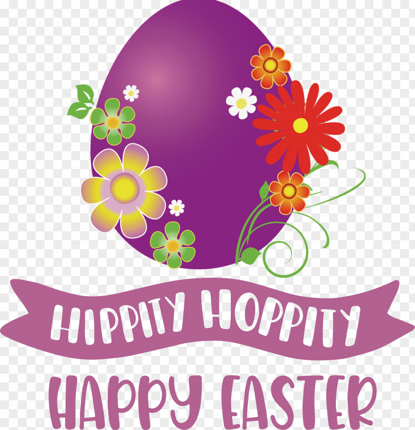 Hippity Hoppity Happy Easter PNG
