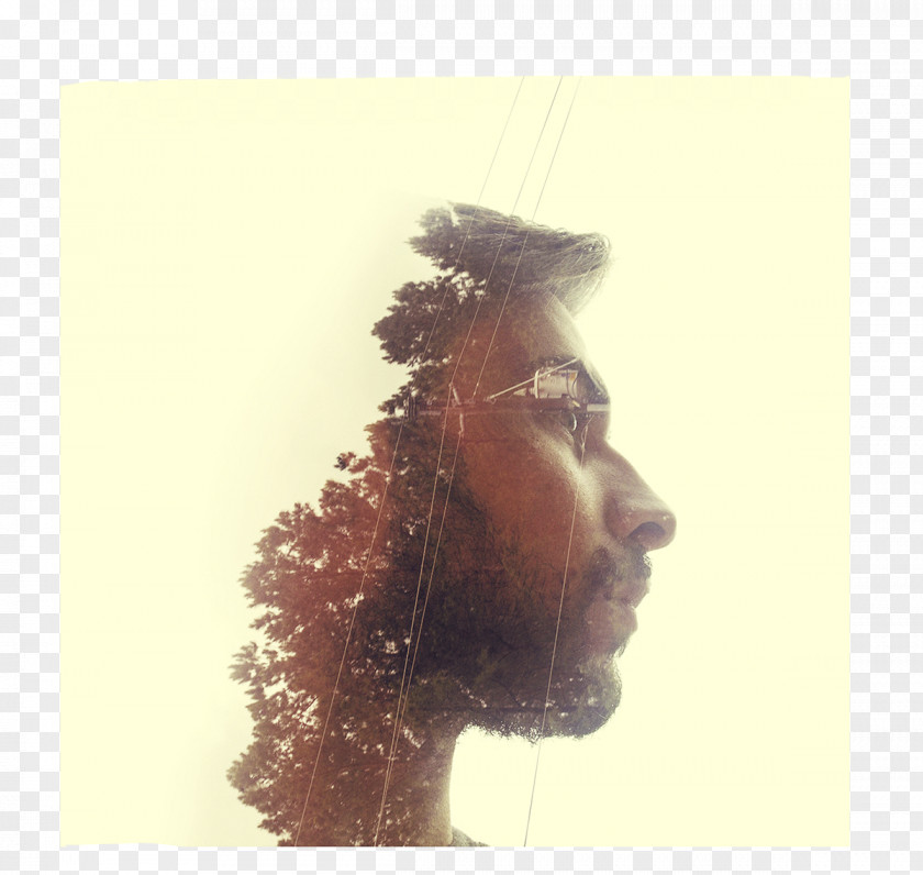 Multiple Exposure Facial Hair Stock Photography PNG
