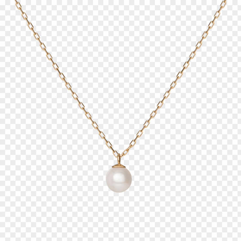Pearl Chain Majorica Necklace Charms & Pendants Gold PNG