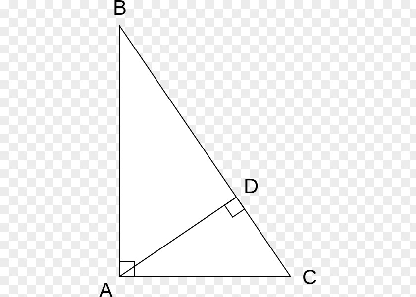 Right Triangle Altitude Pythagorean Theorem PNG