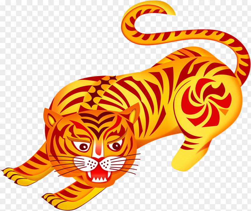 Tiger Golden PNG
