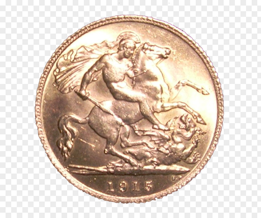 English 1 Pound 1983 Gold Coin Sovereign Британские золотые монеты PNG