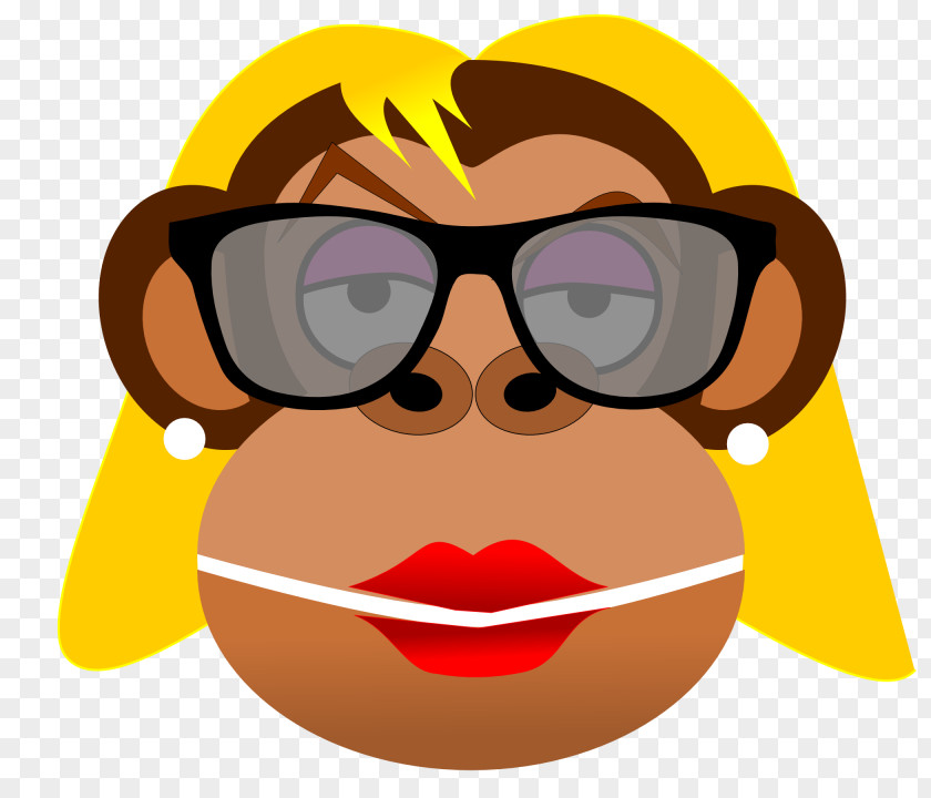 Monkey Woman Ape Primate Clip Art PNG