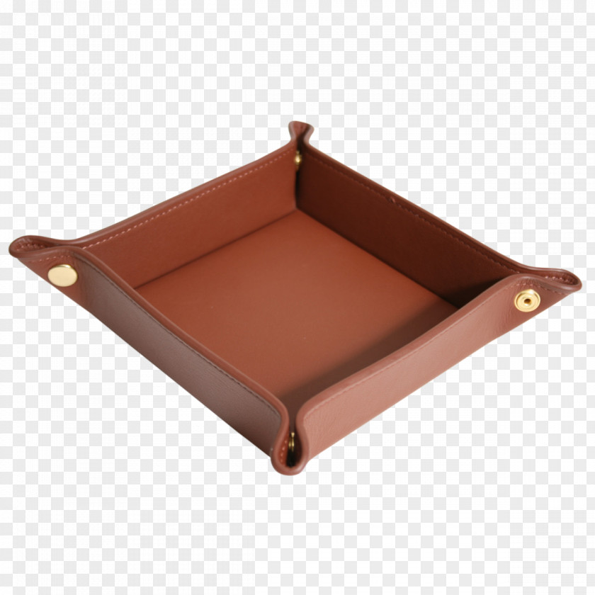 Tray Valet Leather Tan Bedside Tables PNG