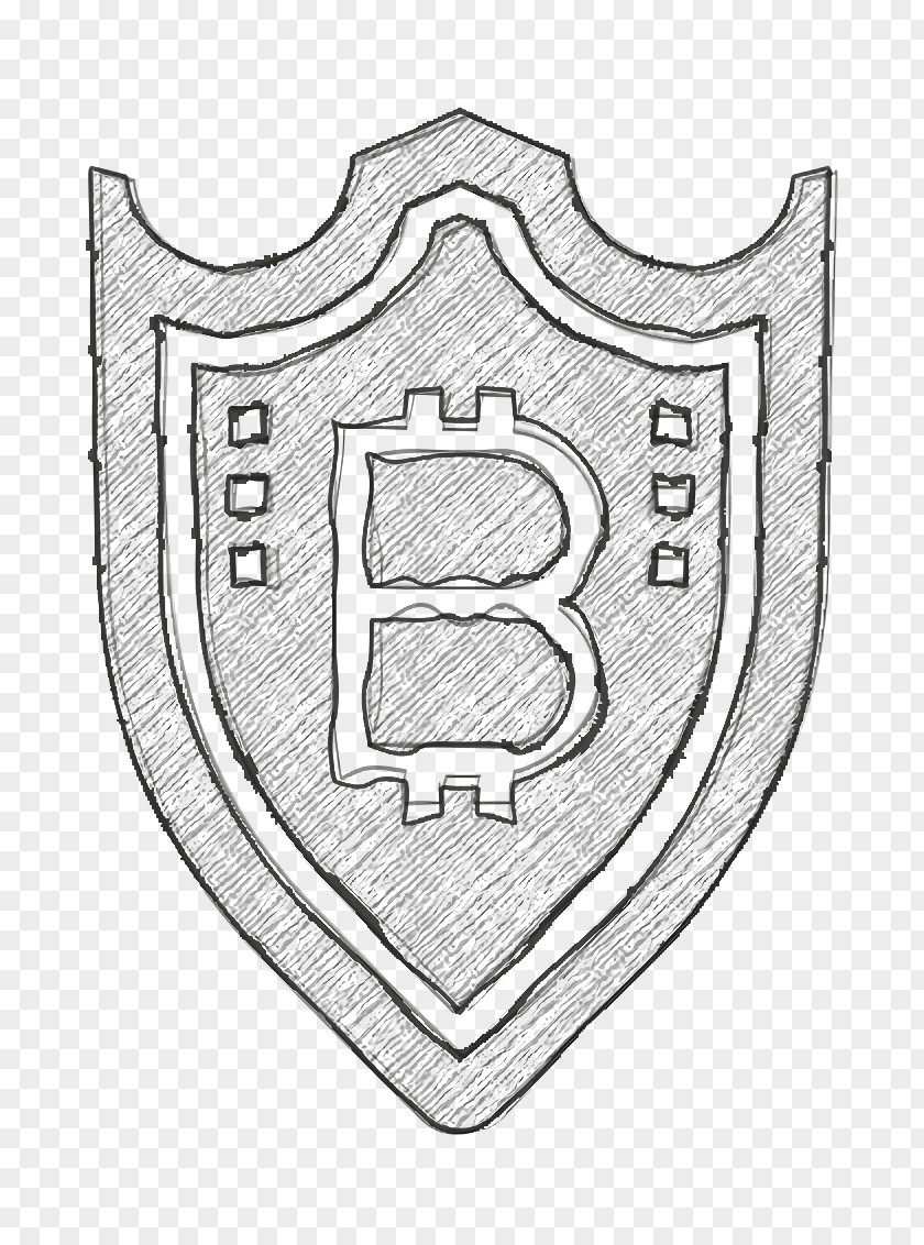 Blockchain Icon Shield Bitcoin PNG