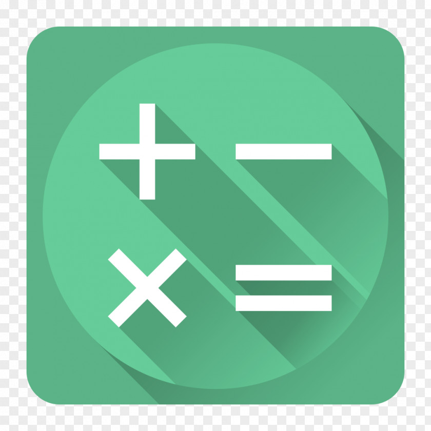 Calculator Symbol Green Font PNG