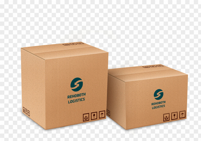 Cardboard Box Packaging And Labeling Mockup Paper PNG