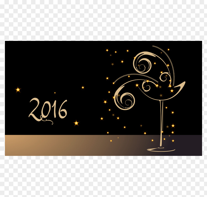 Champagne Glass Paper New Year Fototapet PNG