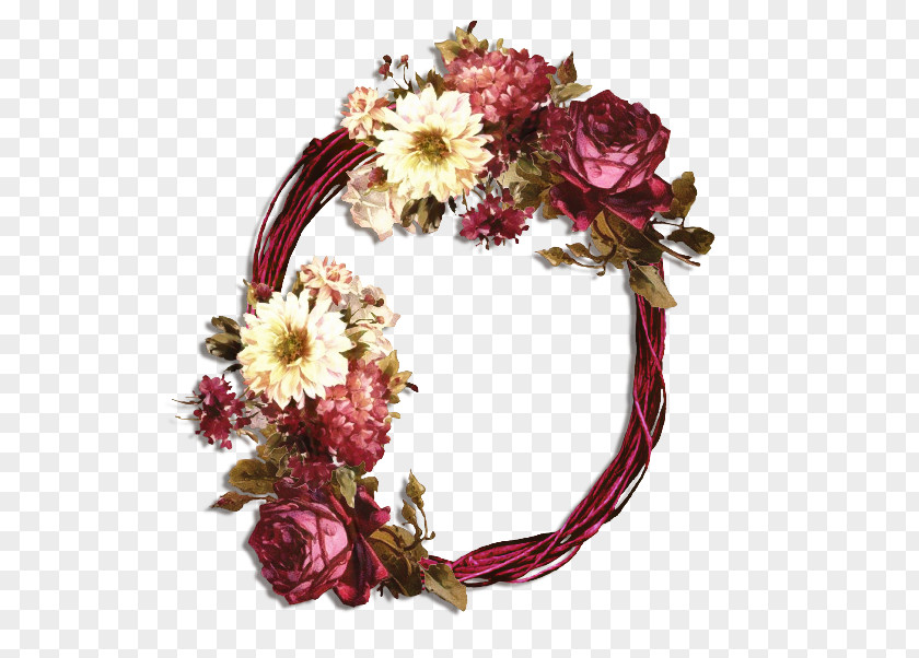 Floral Design Wreath Cut Flowers Artificial Flower PNG