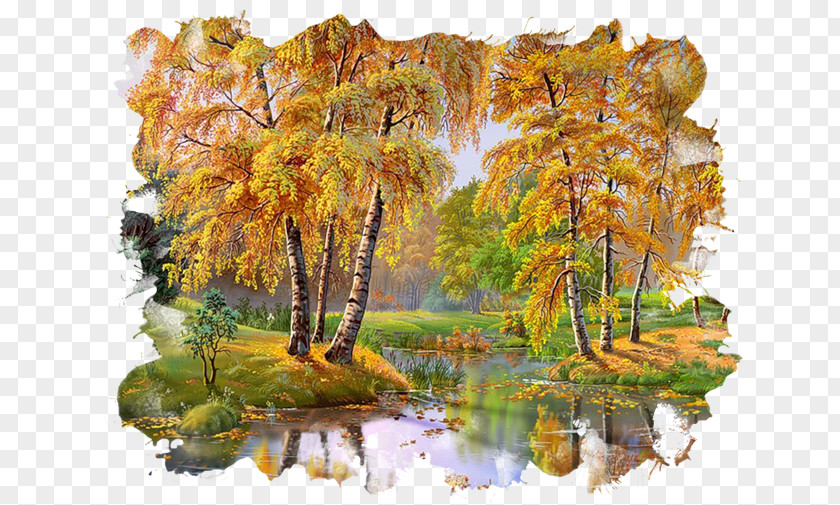 Painting Landscape Oil Watercolor PNG