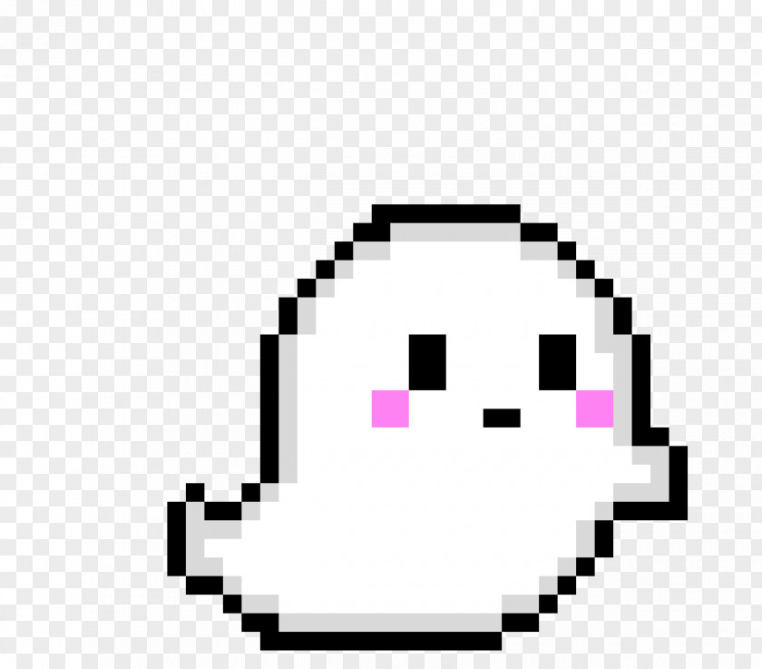 Black And White Pixel Art Transparent Minecraft Ghost PNG