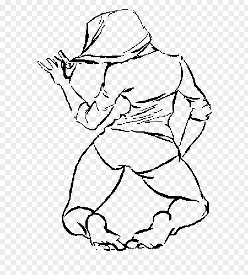 Female Body Figure Drawing Line Art Finger Cartoon PNG