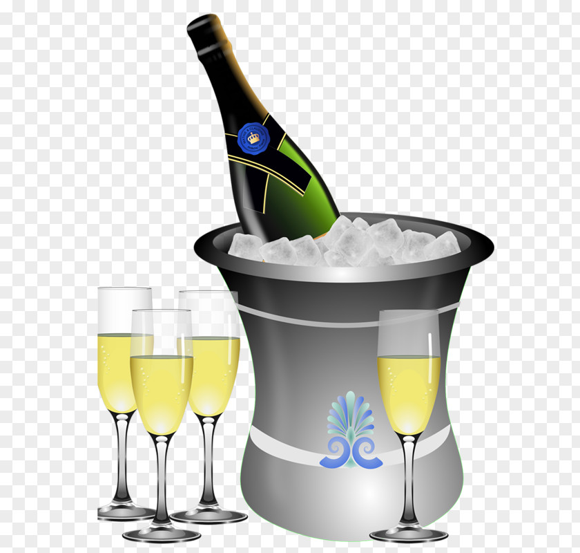 Party Champagne Sparkling Wine Bottle Clip Art PNG
