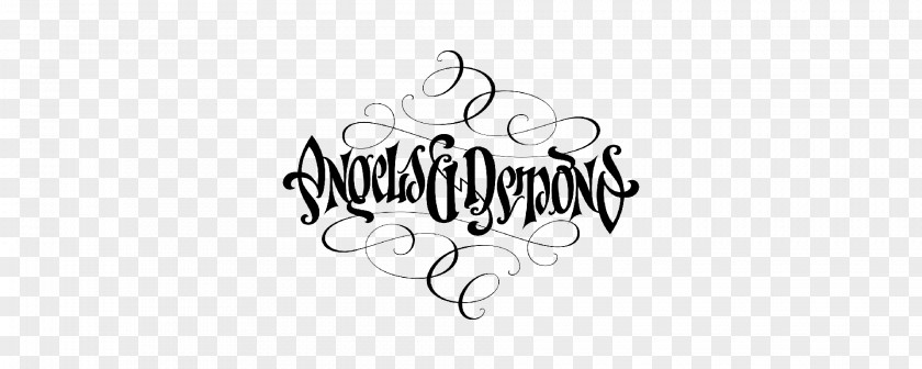 Angels & Demons Ambigram Illuminati Logo Calligraphy PNG
