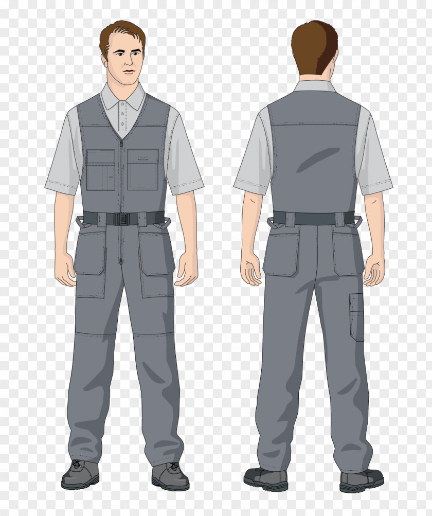 Business Man Overall Workwear Uniform Royalty-free PNG