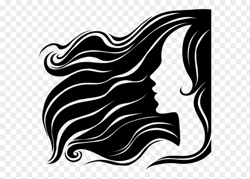 Long-haired Vector Long Hair Woman PNG