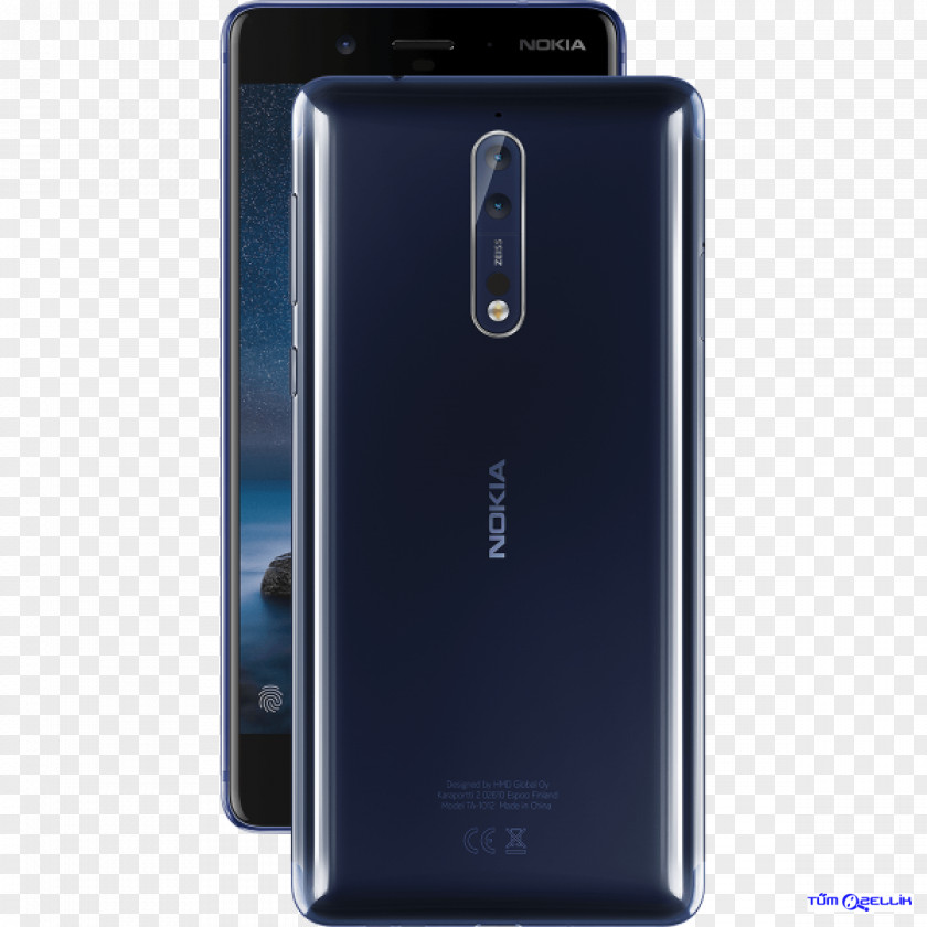 Smartphone Nokia 8 Dual 64GB 4G LTE Tempered Blue (TA-1052) Unlocked 64 Gb PNG