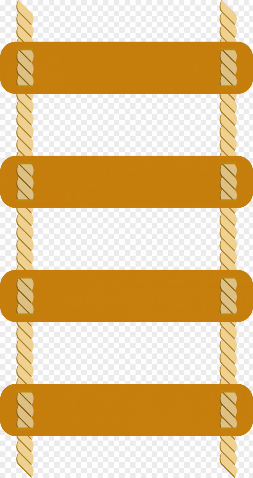 Straight Yellow Ladder Line PNG
