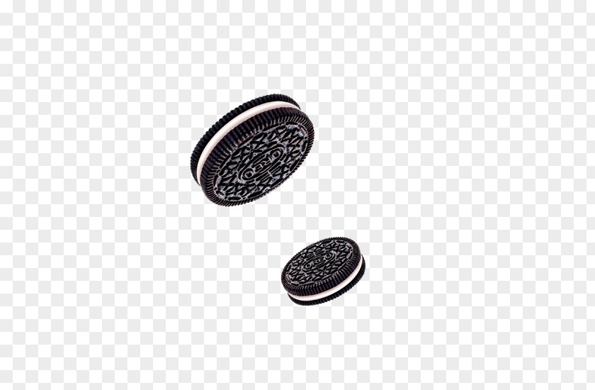 Black Oreo Biscuit Macaron Waffle Cookie PNG