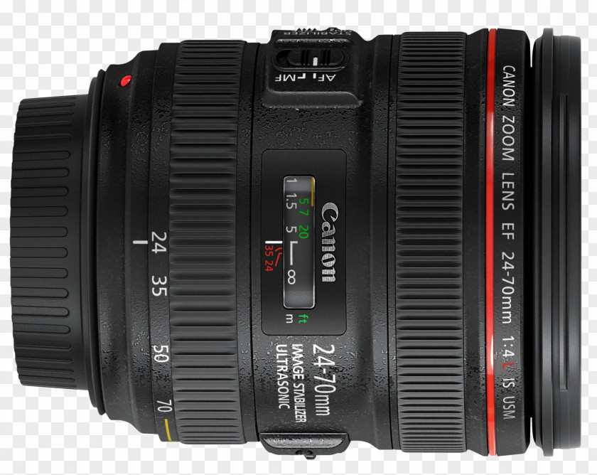 Camera Lens Digital SLR Canon EF Mount EOS 24-70mm PNG