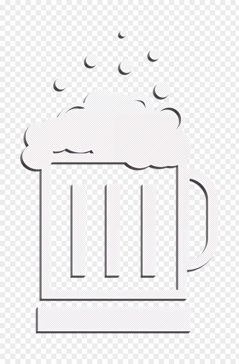 Jar Of Beer With Lot Foam Icon Alcohol Celebrations PNG