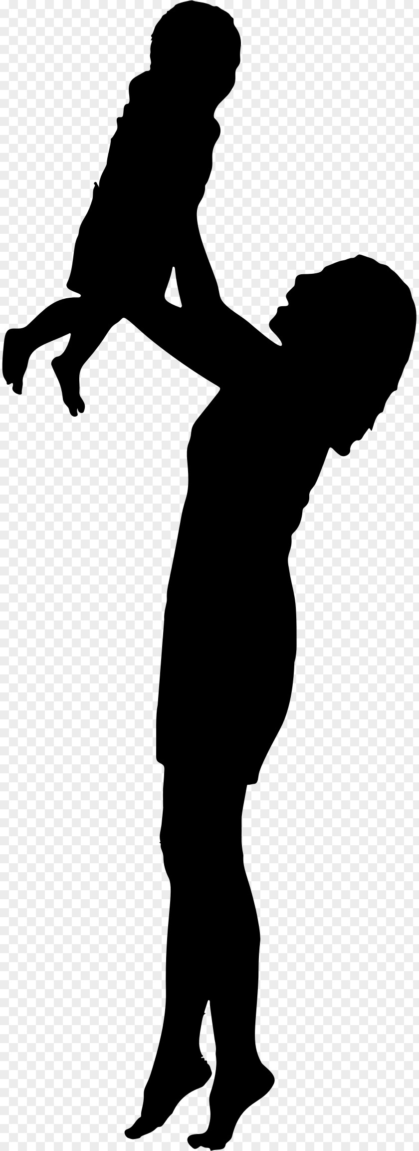 Silhouette Child Infant Mother PNG