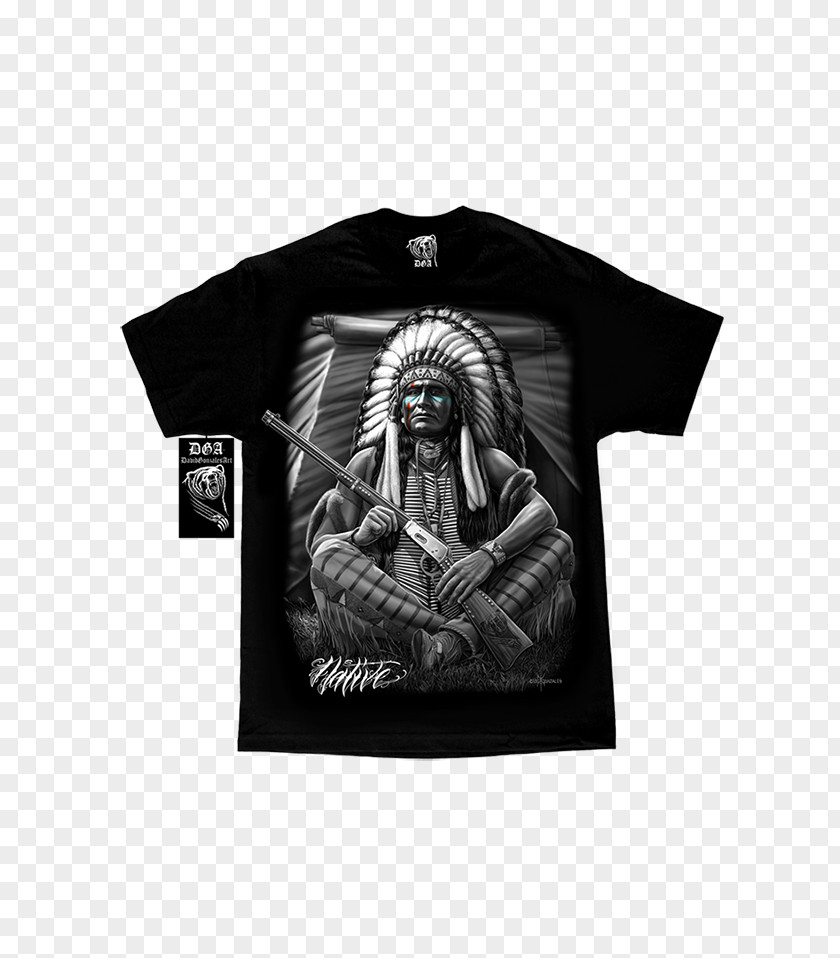 T-shirt Native Americans In The United States Tribal Chief Tribe Apache PNG