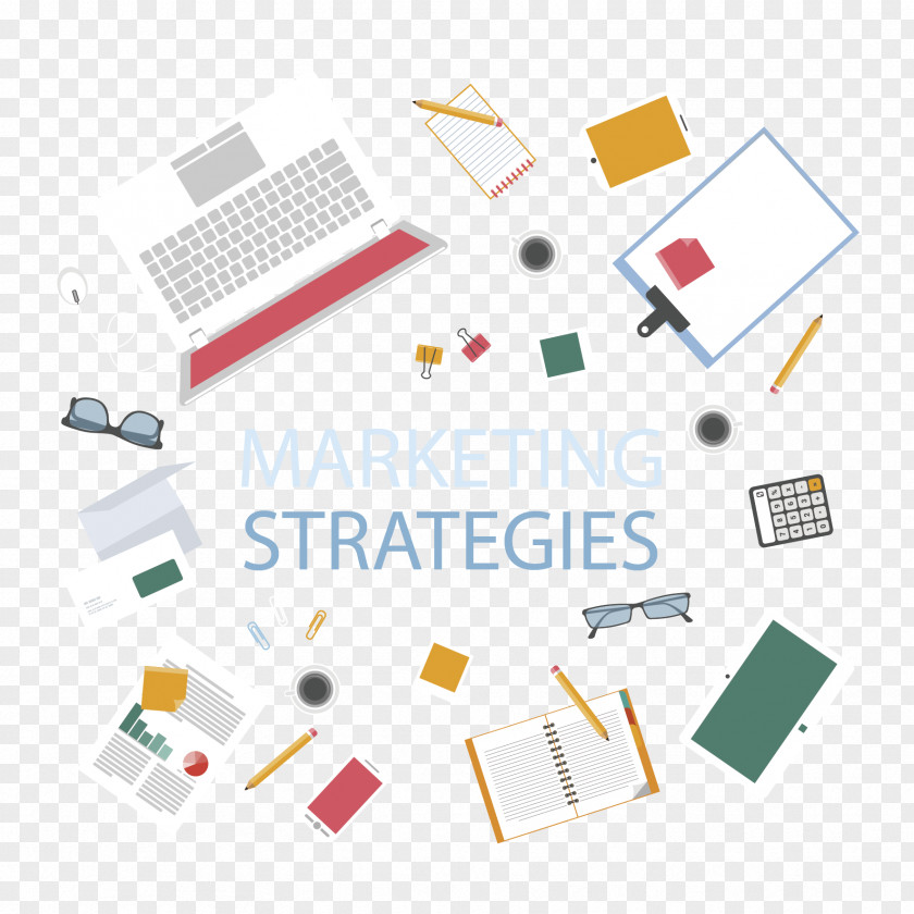 Vector Computer Learning Material Marketing Strategy PNG