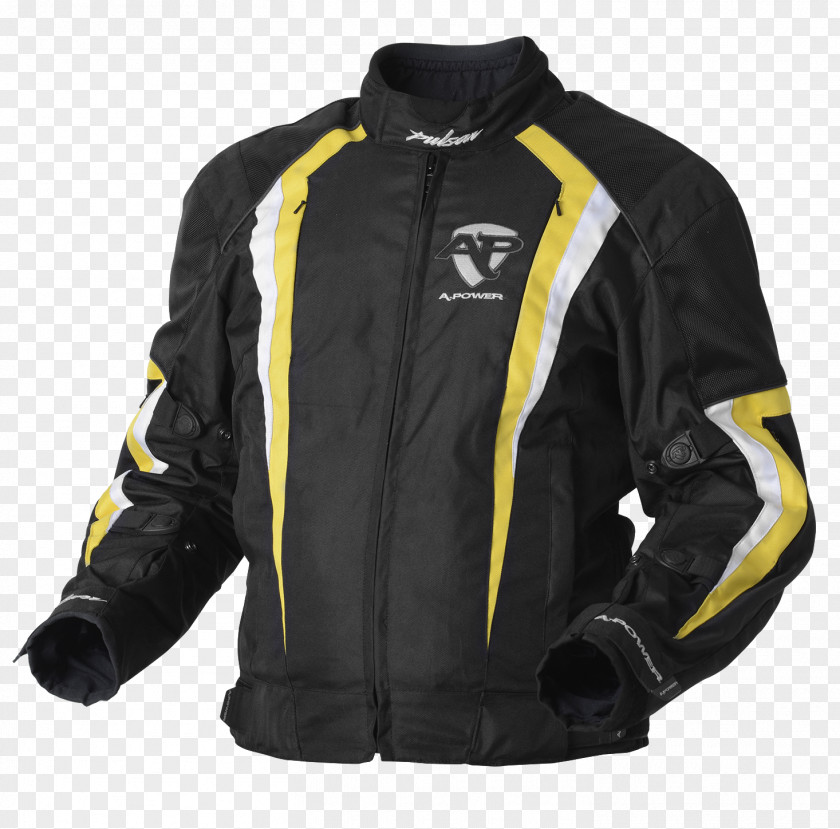 Yellow Jacket Leather Motorcycle Clothing Outerwear PNG