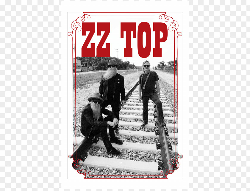Black Friday Poster ZZ Top's First Album Tonnage Tour Town Toyota Center Blues Rock PNG
