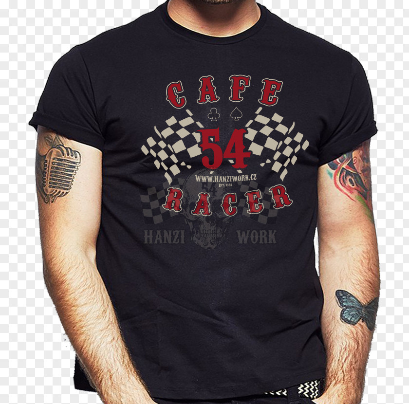 Cafe Racer Long-sleeved T-shirt Motorcycle Clothing PNG