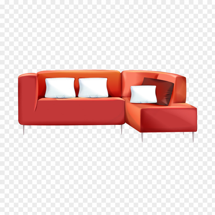 David Red Sofa Download Icon PNG
