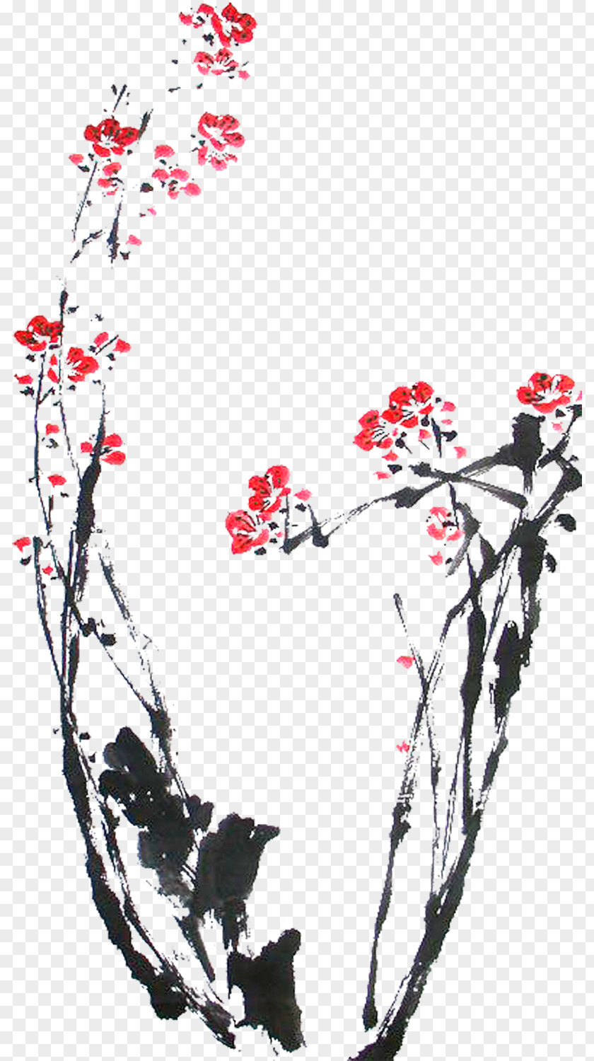 Design Ink Plum Blossom PNG