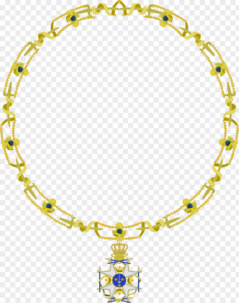 Gold Chain Order Of The Sword Necklace Sweden Jewellery PNG