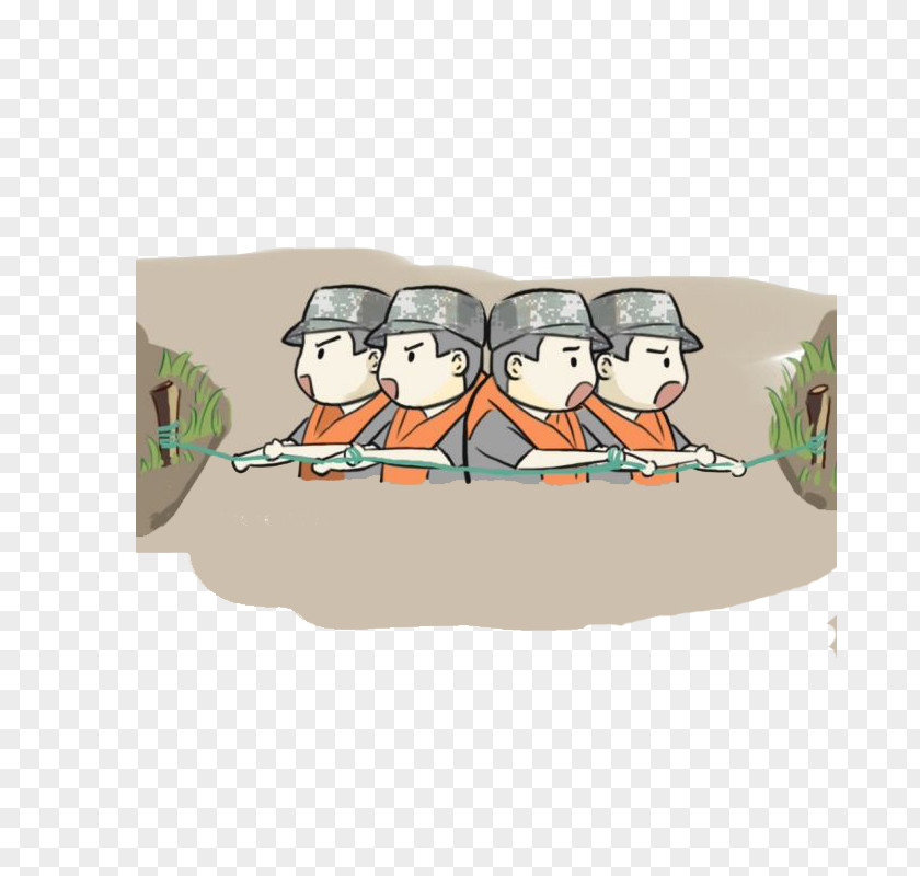 Anti-flood Soldiers Soldier Flood Firefighter Illustration PNG
