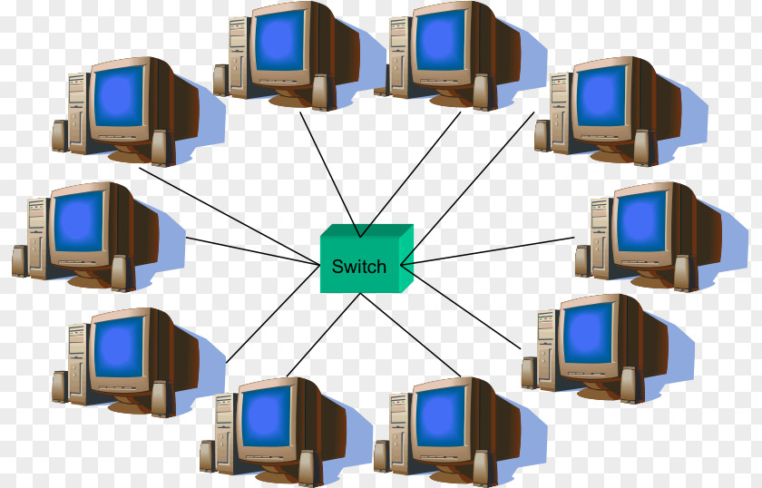 Computer Network Topology Star Node Daisy Chain PNG