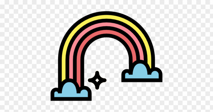 Arco Iris Com Nuvem Clip Art PNG