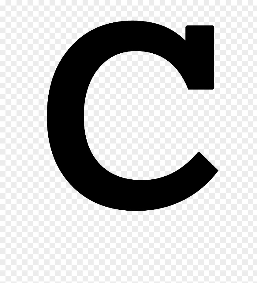 Letter C Black And White Brand Pattern PNG