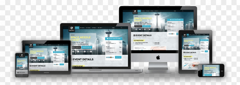 Responsive Website Smartphone Web Design Development PNG