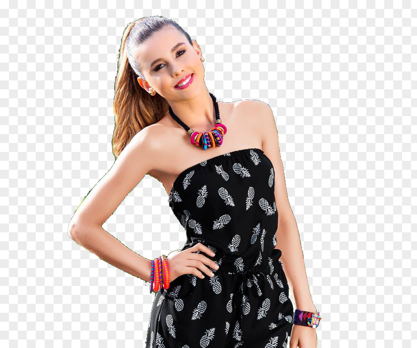 Dress Little Black Polka Dot Fashion Model Photo Shoot PNG