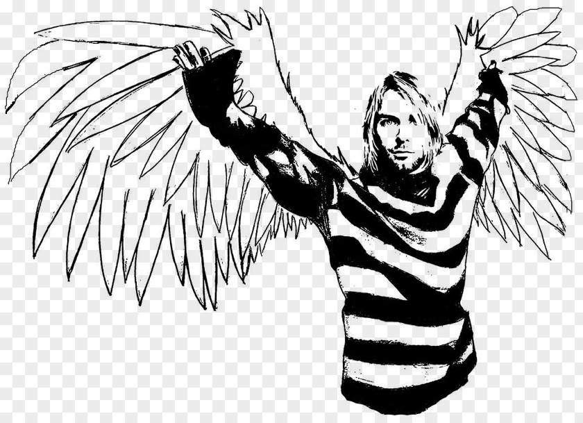 Kurt Cobain Широкоформатная печать Visual Arts Sketch PNG